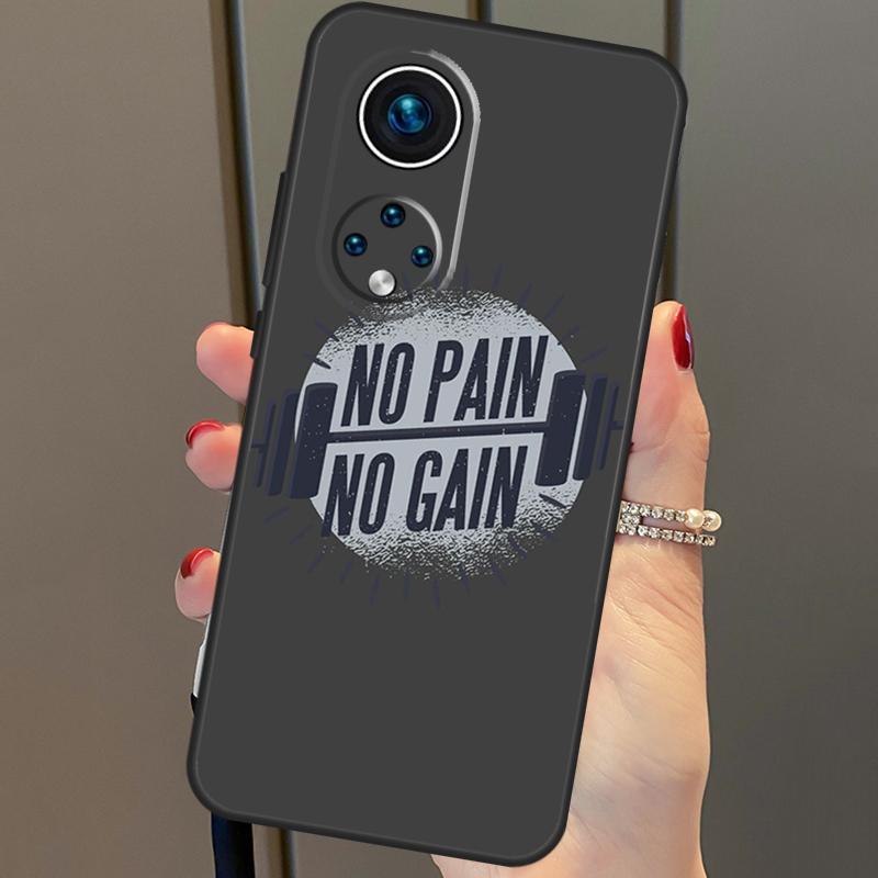 

No Pain No Gain Gym Case For Honor X8a X9a X7a X6a X7 X8 X9 X9b X8b Honor 90 70 50 10 Lite Magic 6 5 Pro Cover Honor X6