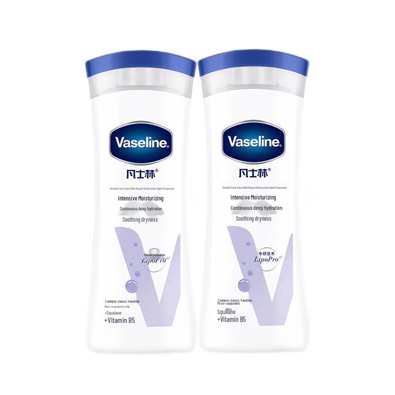Vaseline Repair Light Fragrance Moisturizing Body Lotion Twin Pack