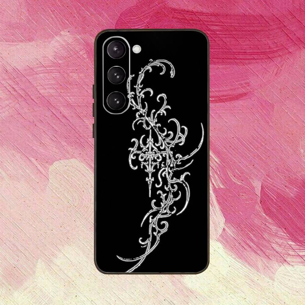 Gothic Cyber Sigil Cross  Phone Case For Samsung Galaxy A73,A72,A71,A70,A53,A52,A51,Others Soft Black Cover