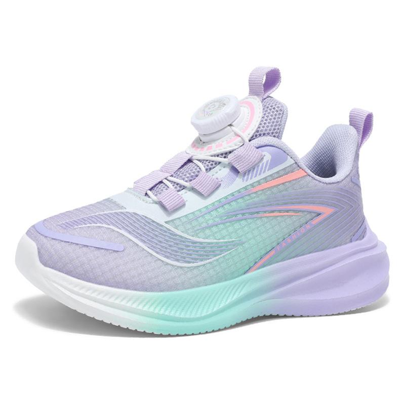 Girls Shoes Red Rabbit 7 Running Shoes 2025 New Summer Children's Soft-soled Rotating Buckle Sneakers Girls Light