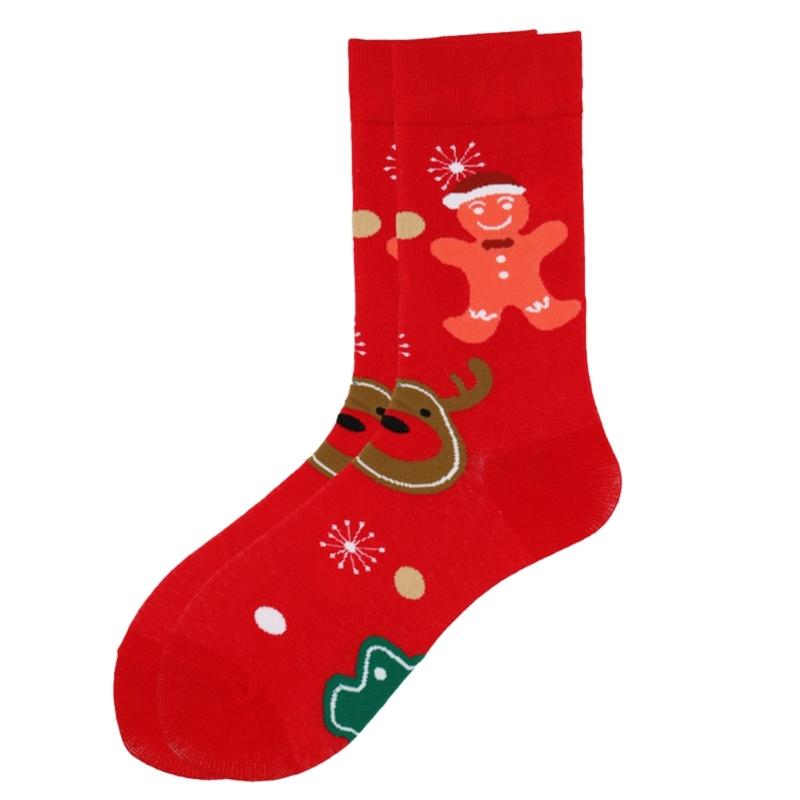 Christmas Crew Socks Funny Novelty Ankle Socks Cartoon Christmas Socks Casual Booties Socks Calf Socks for Women Men
