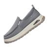 One-pedal gray comfortable canvas shoes versatile men's shoes summer new dad shoes soft sole breathable casual shoes