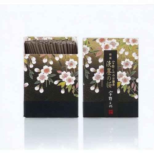 [Uno Chiyo Incense] Special Selection Light Ink Cherry Blossom Incense, Light Smoke, Extra Short (Mini) [Established in 1820 by Eirakuya]