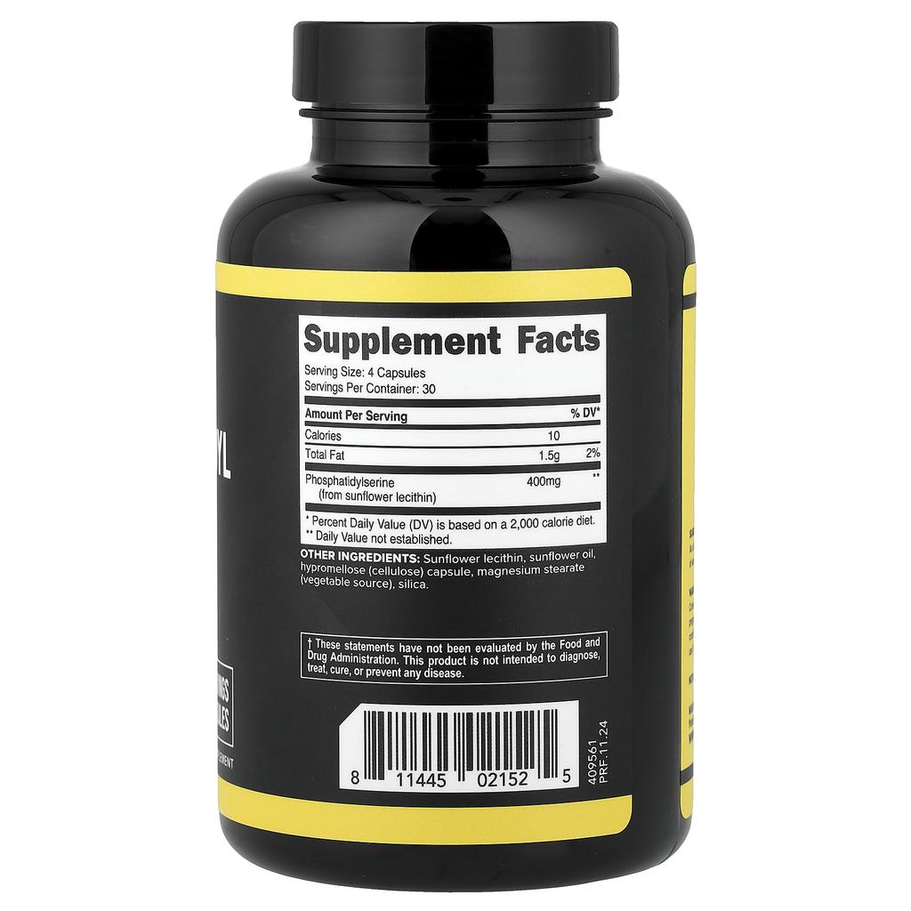 Primaforce Phosphatidyl Serine, Soy-Free, 120 Capsules (100mg Per Capsule)