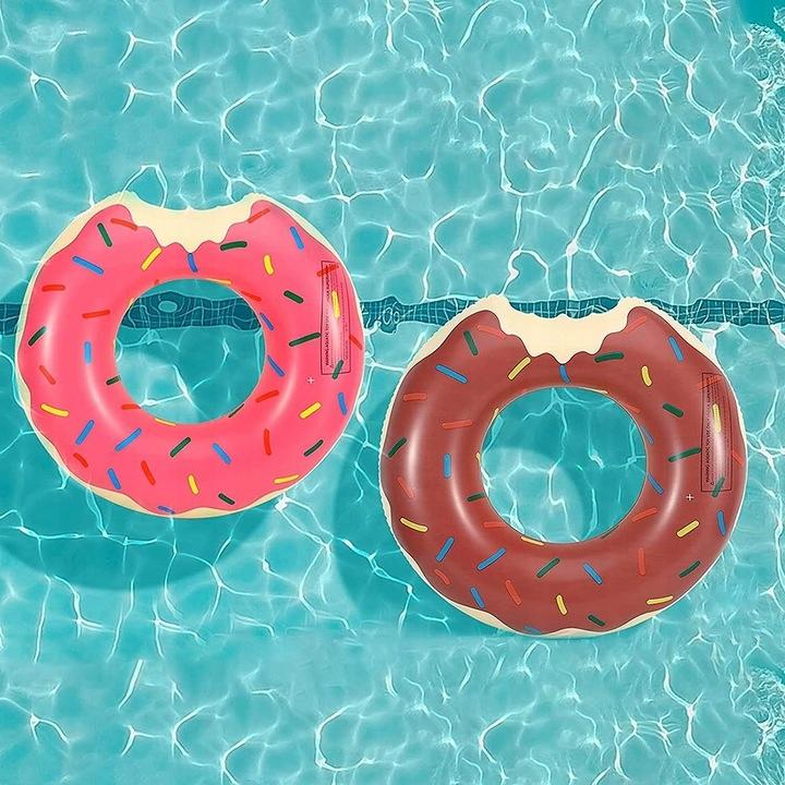 Dmuchane Koło Do Pływania Donut Pączek Materac Xxl