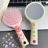 Diy Cartoon Air Cushion Comb Massage Portable Comb And Mirror All In One Comb