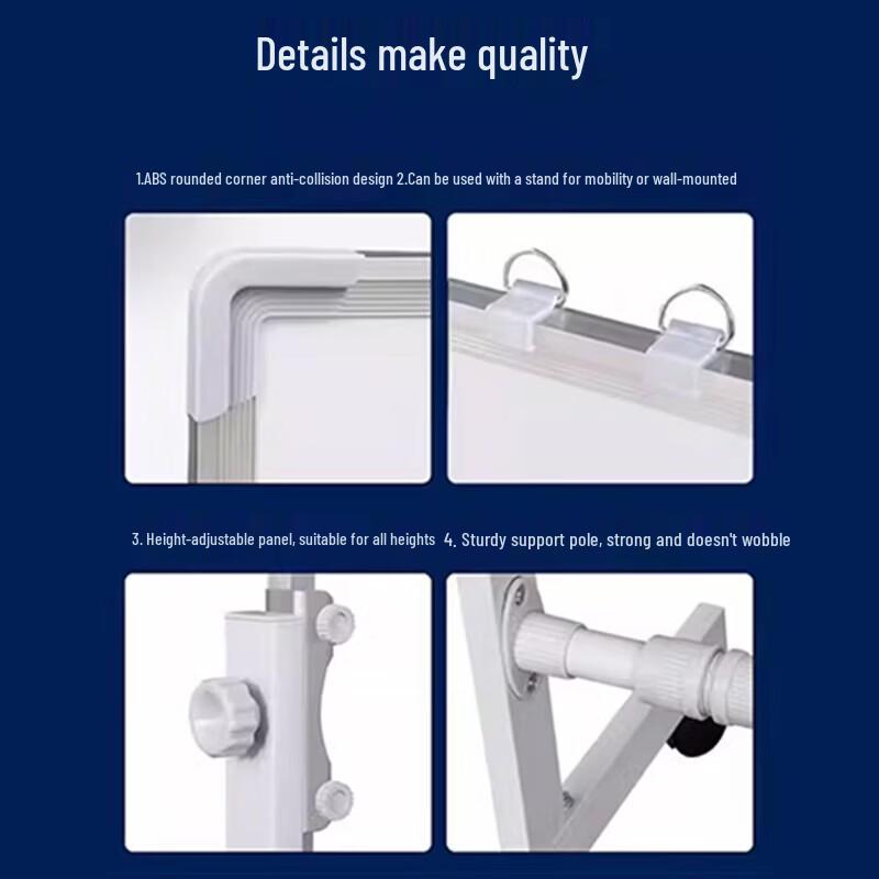 Magnetic Double-Sided Whiteboard with Stand