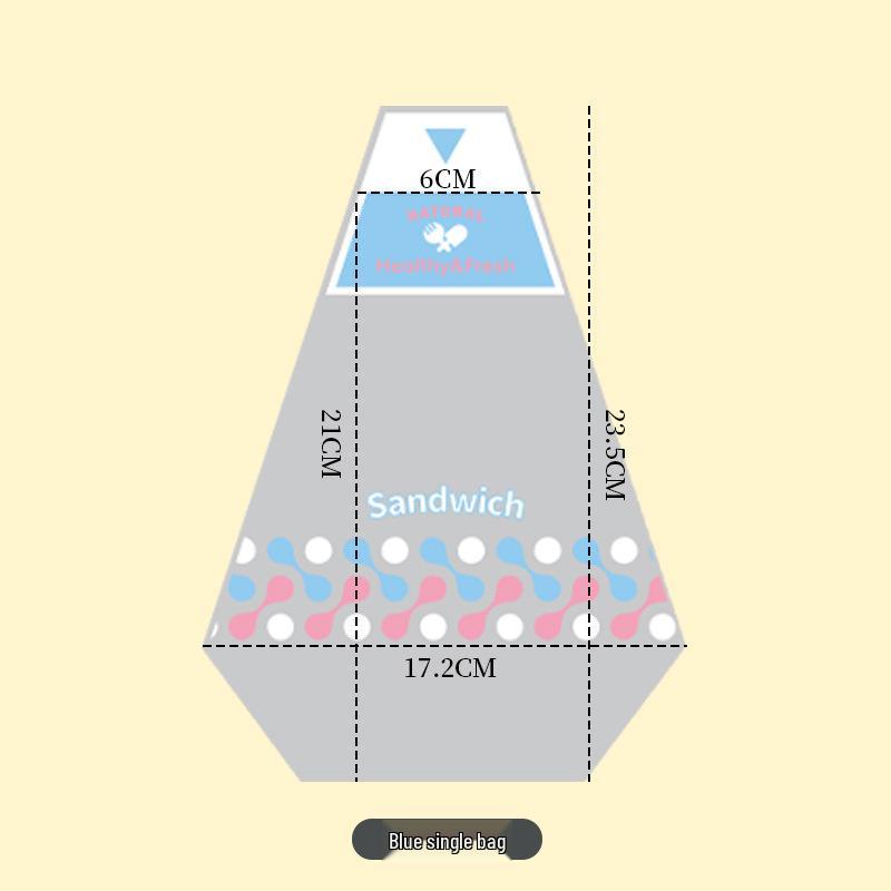 Disposable Transparent Easy-Tear Sandwich and Bread Packaging Bag