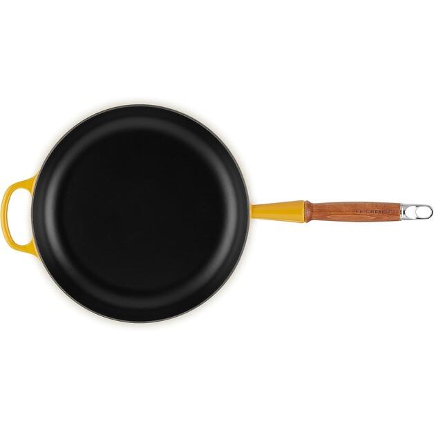 Чугунная сковорода Le Creuset Signature 28 см, нектар (20258286720422)