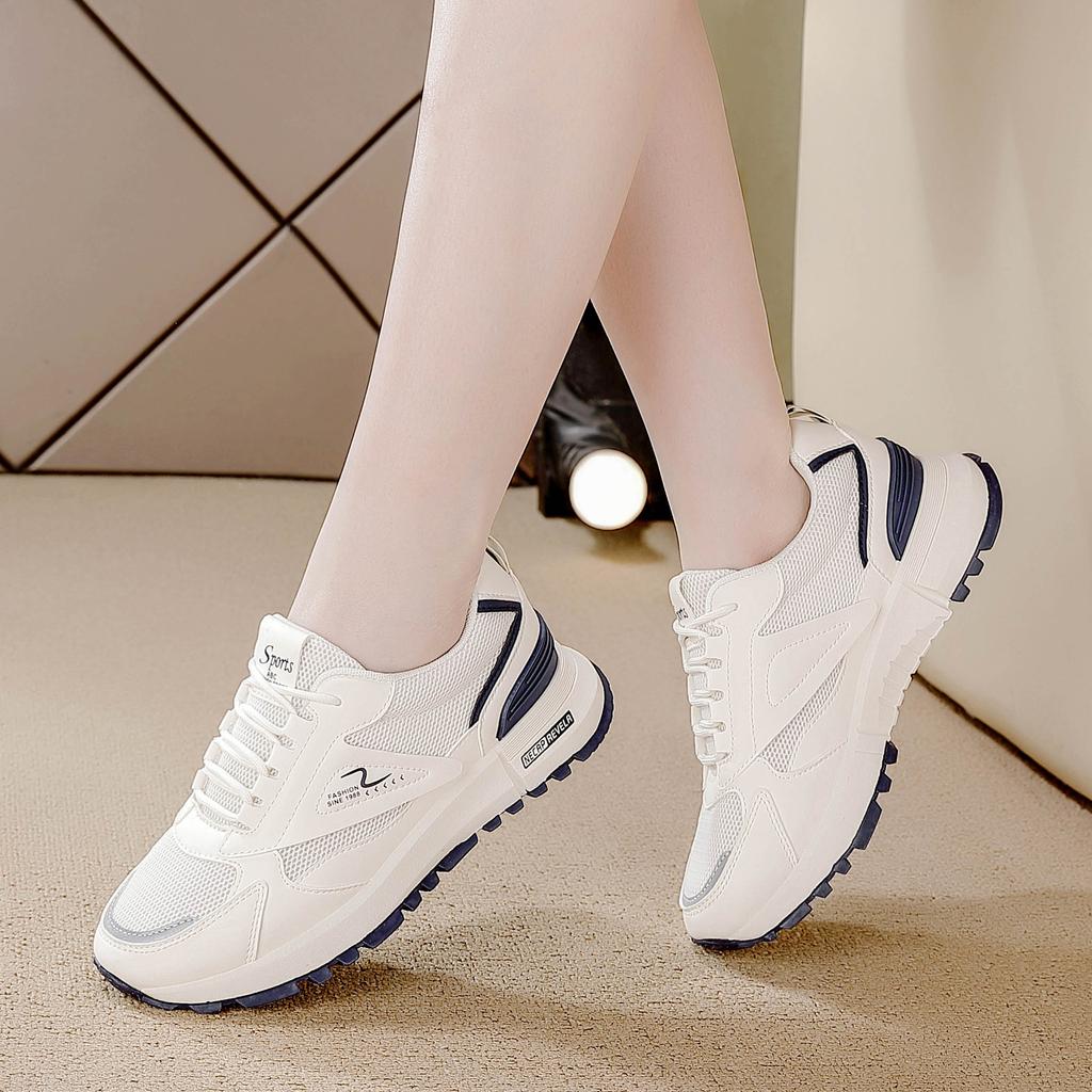 Sneakers Large Size Women's 2025 Spring and Summer Versatile Trend Women's Shoes Dad Forrest Gump Running Shoes Fashion Single Shoes Women