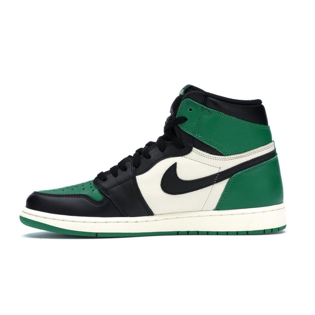 Air Jordan 1 Retro High OG Pine Green Men Sneakers Sail-Black 555088-302