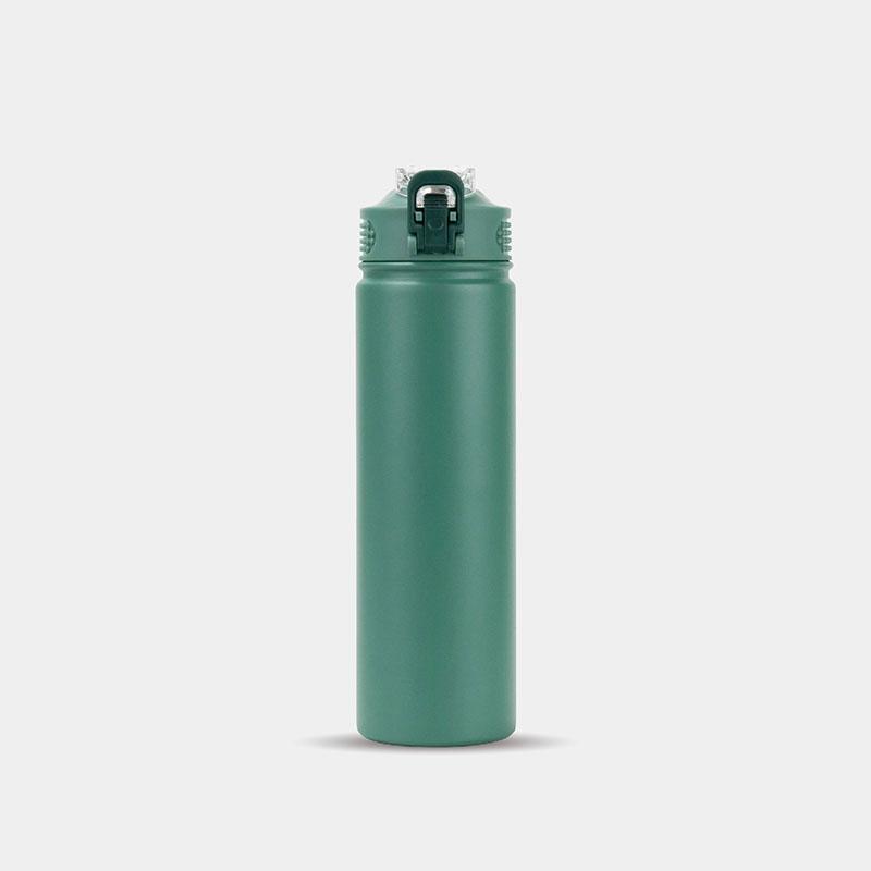 600/750ML Thermos Bottle with Straw Stainless Steel Car Thermal Cup Sports Water Bottles Keeps Cold and Burning Thermal Mug