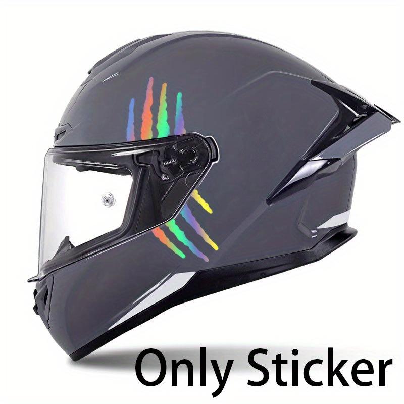 Motorradhelm-Aufkleber, wasserfest, kratzfest, selbstklebende Seitenlicht-Dekorationen, rosa Zebra-Muster-Design