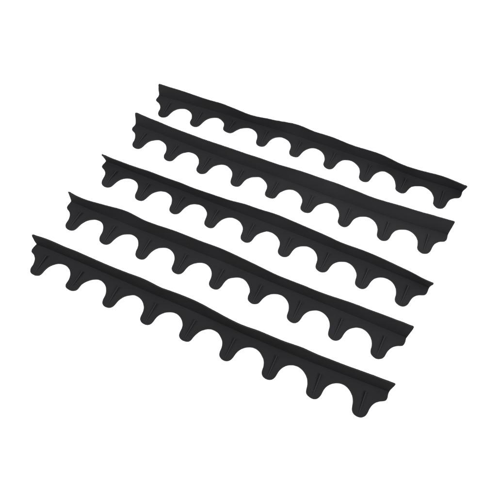 5 PCS Heat Resistant Kitchen Gap Filler Black Oven Gap Cover Durable Stove Gap Cover Stovetop Oven