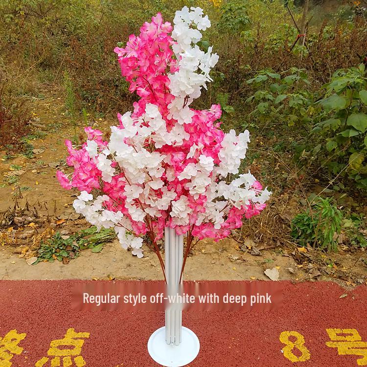 Cherry Blossom Wedding Aisle Runner and Flower Basket Stand