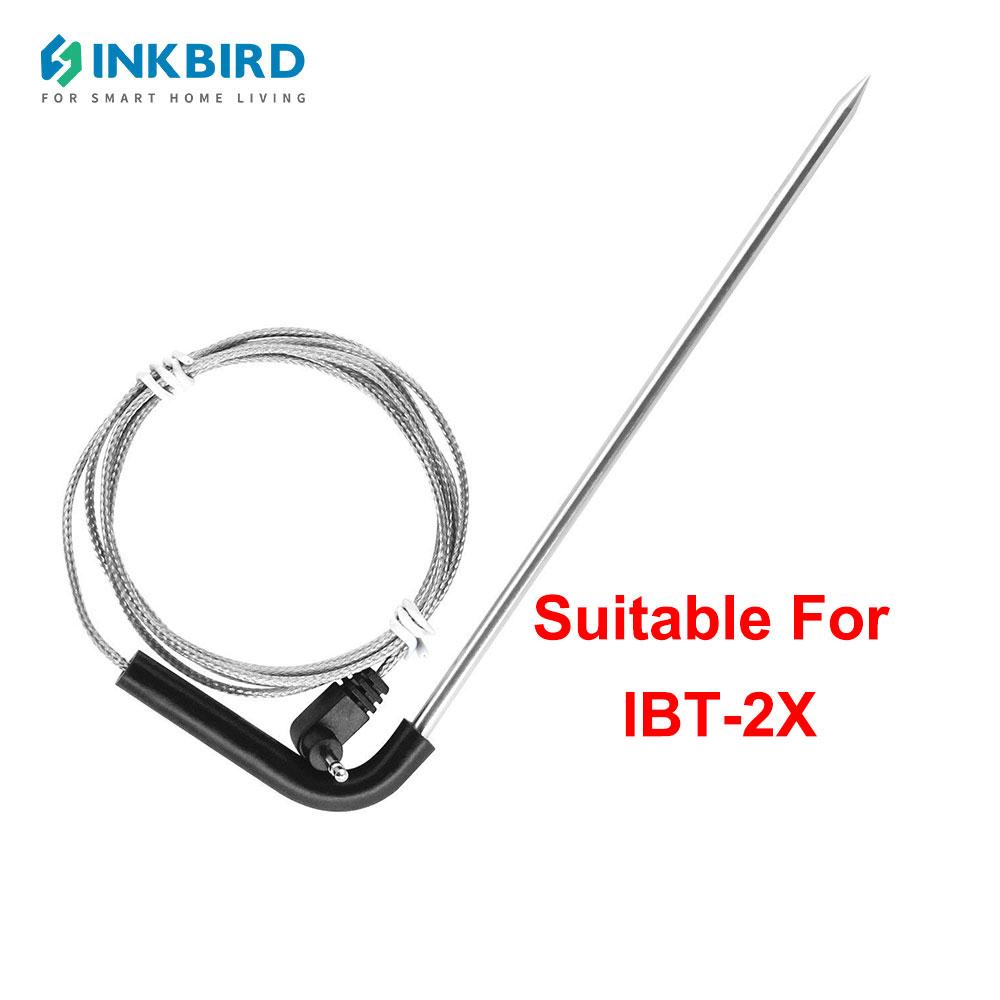 INKBIRD Meat Probes for IBT-2X IBT-4XS IBT-4XR IBT-6XS Stainless Steel Food-Grade Meat Probe for Grilling Digital Thermometer Probe for IBT-2X