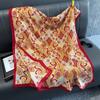 180X90Cm Cashew Flower Cotton Linen Scarf Light And Soft Shawl In Autumn Winter Warm And Sun Protection Beach Towel For Travel