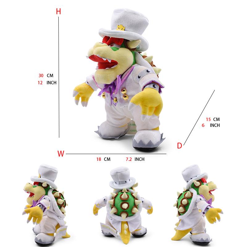 

Маріо Принц Боузер Сукня Церемоніальне Весілля Сукня Маріо Принцеса Плюшева Іграшка Принцеса Піч Вечірка Косплей М яка Лялька Дитячий Подарунок 1pcs