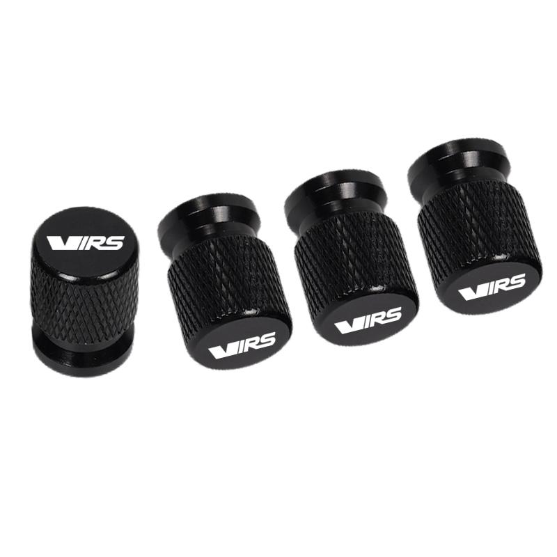 QHCE9 4pcs Car Wheel Tire Valve Caps Tyre Stem Covers Airdust Waterproof For Skoda VIRS Octavia Kamiq Kodiaq Karoq RS Superb Fabia