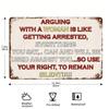 Vintage Funny Metal Wall Sign For Man Cave Farmhouse Retro Iron Plaque Decor Rustic Texture