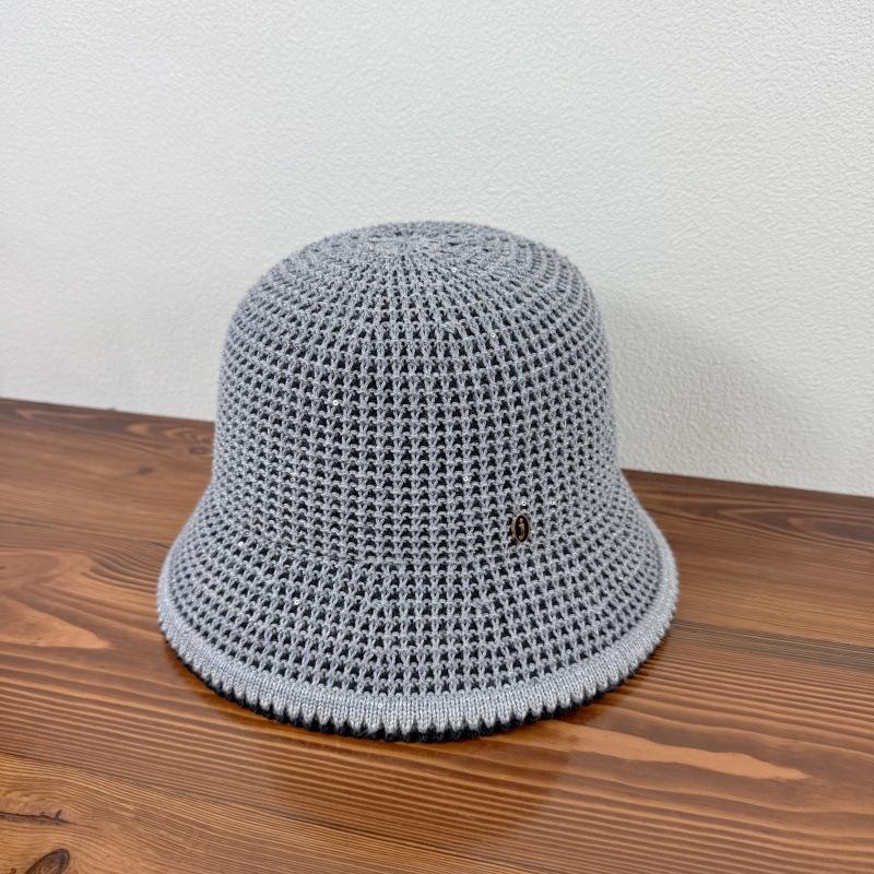Weaving Fisherman Hat for Women Spring and Summer Sun Shading Breathable Hollow Leisure Cap