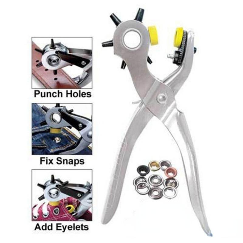 1PC Punch Complete Home Mending Solution Multifunction Belt Hole Punch.