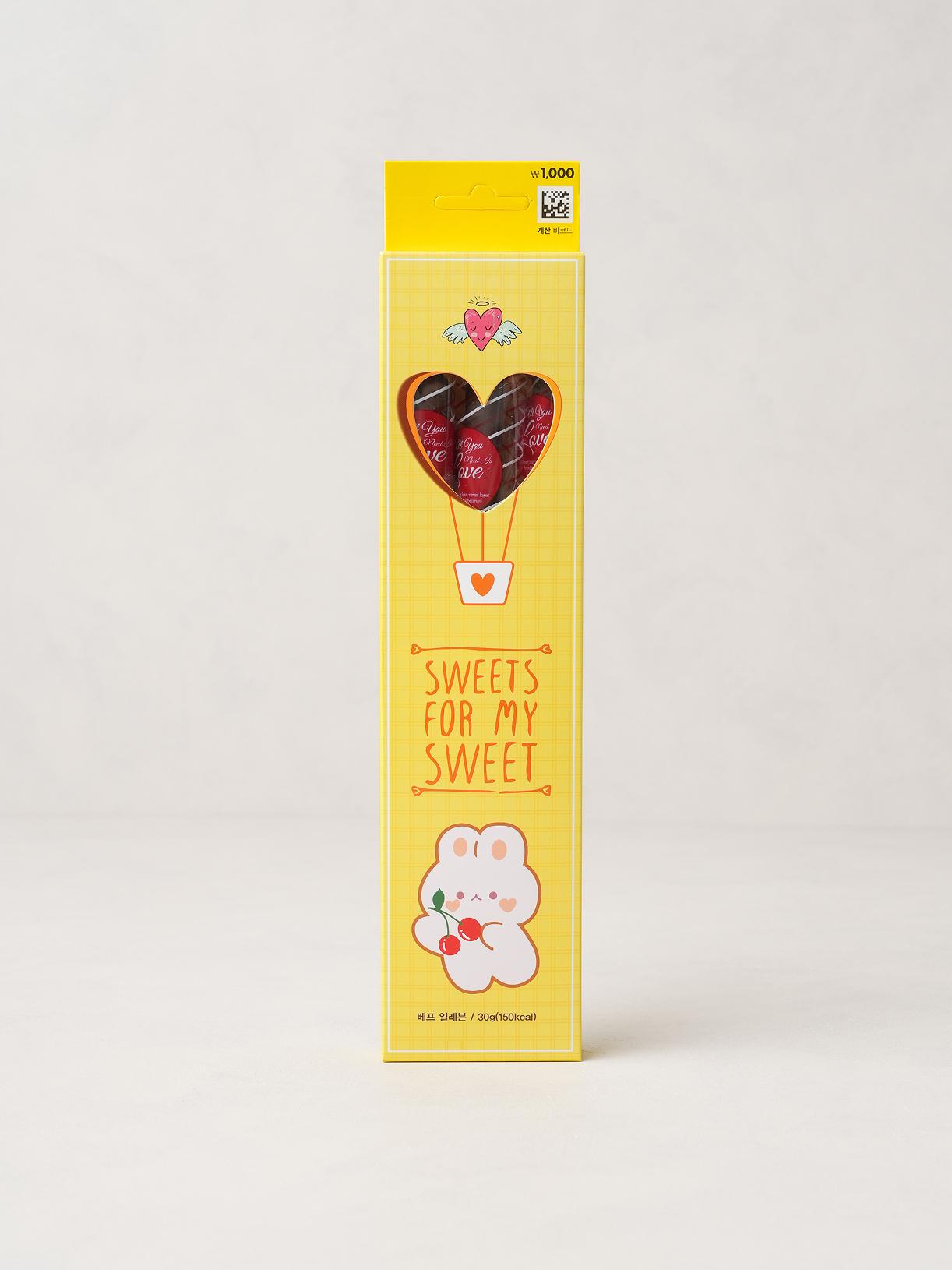 Miru Sweet Love Yellow Chocolate Bar 30g 1ea