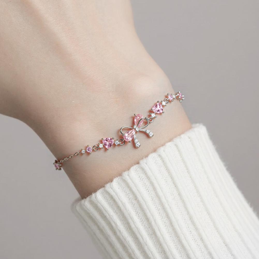 Bow Zircon Bracelet Friendship Bracelets Gift Jewelry for Women