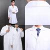 Unisex Doctor Nurse Workwear Long Sleeve Short Sleeve Lab Coat White Winter Summer