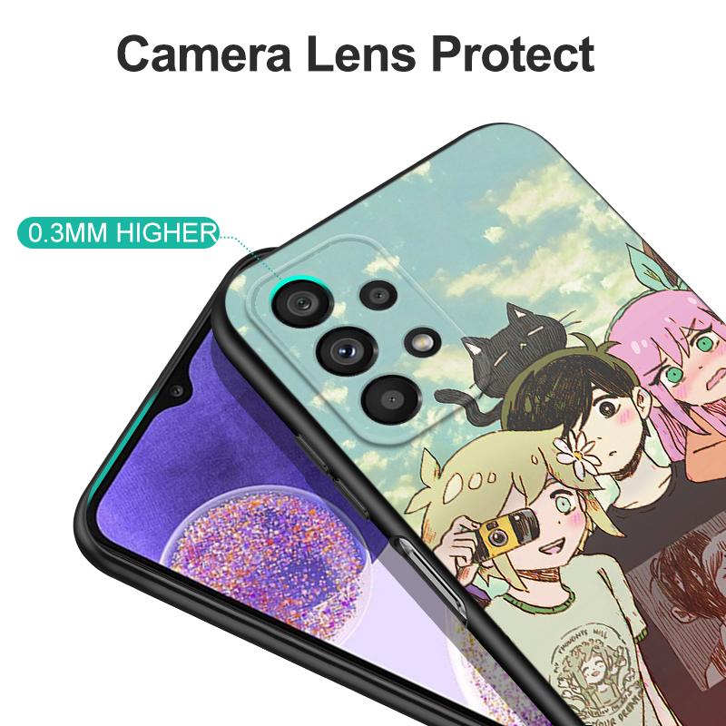 Black tpu Case For Samsung Galaxy A50 50S A30S A10 A01 A11 A21S A31 A41 A51 A71 Cover Omori