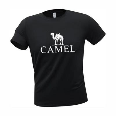 Camel 2024 Summer New Men's and Women's Printing Moisture Wicking Quick Drying Round Neck Short Sleeves