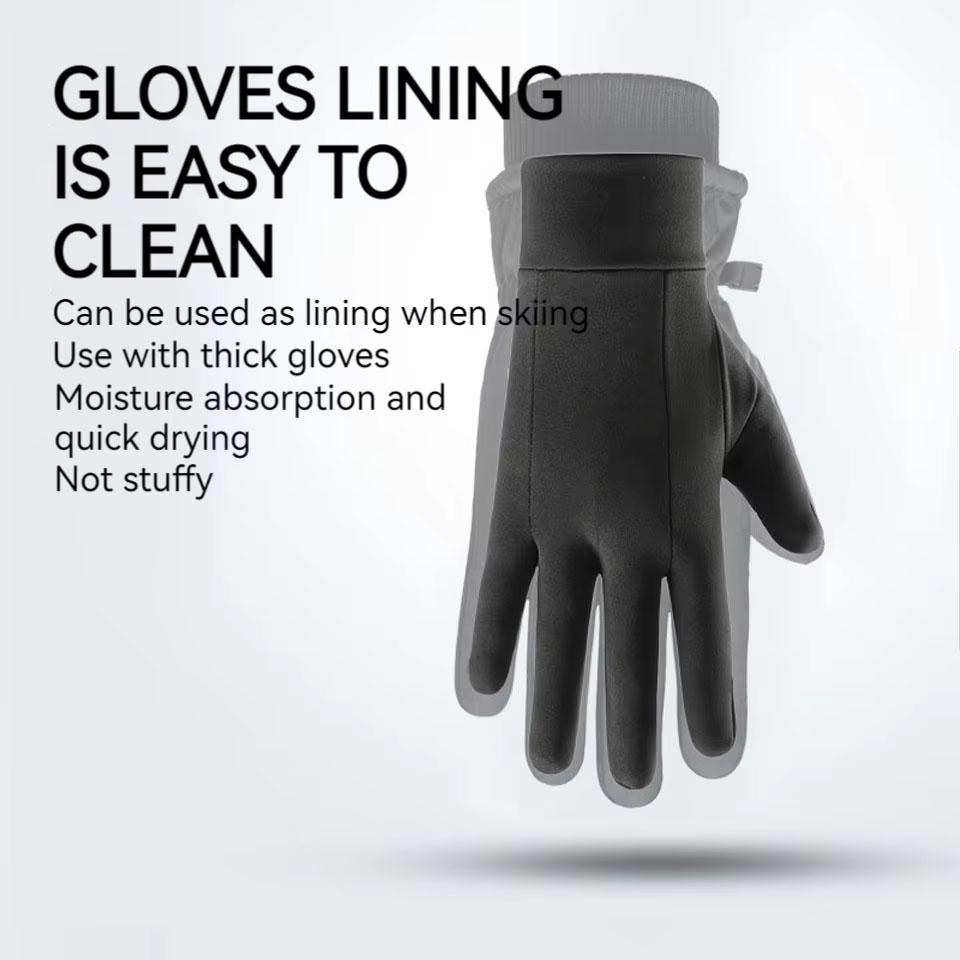 Rękawice rowerowe zimowe Gobygo z odpinanymi palcami, dotykowe, wiatroodporne i antypoślizgowe, outdoorowe, do jazdy na rowerze, biegania, ciepłe rękawice sportowe