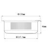 Talea Drain Garbage Shallow Drain Garbage Stainless Steel Copper QS729C0003 13.5cm Disposal, Disposal, Plated,