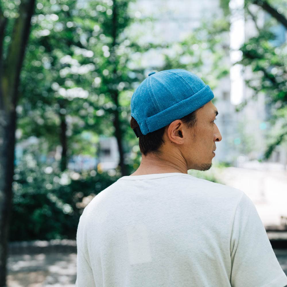 Nakota Denim Sweat Roll Active Denim Roll One Size Fits Distressed Wash Cap, Cap, Fisherman's Cap, All,