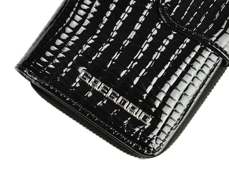 Echtes Leder + Damen-Portemonnaie aus Kunstleder Gregorio GL-116