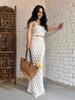 New Women's Fashion Strappy Two-Piece Set Scale Design Sweet & Spicy Half Skirt Suit Elegant