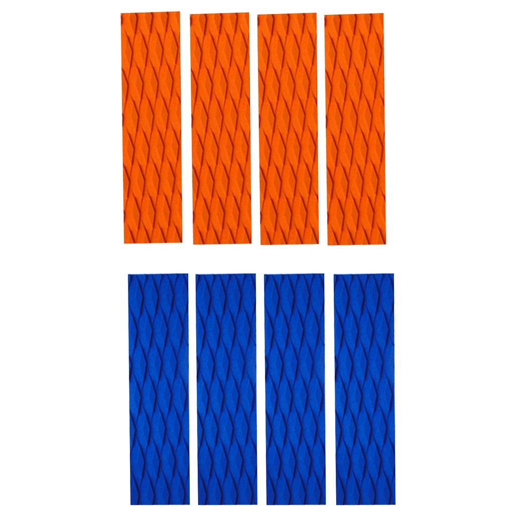 4 Pieces EVA Skimboard Traction Pad Bar Grip Surfboard SUP Surfing