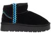Women' Leather Ankle Boots - Solo Soprani Couture Scw421P20/01 - Hota Suede Trimming Black 40