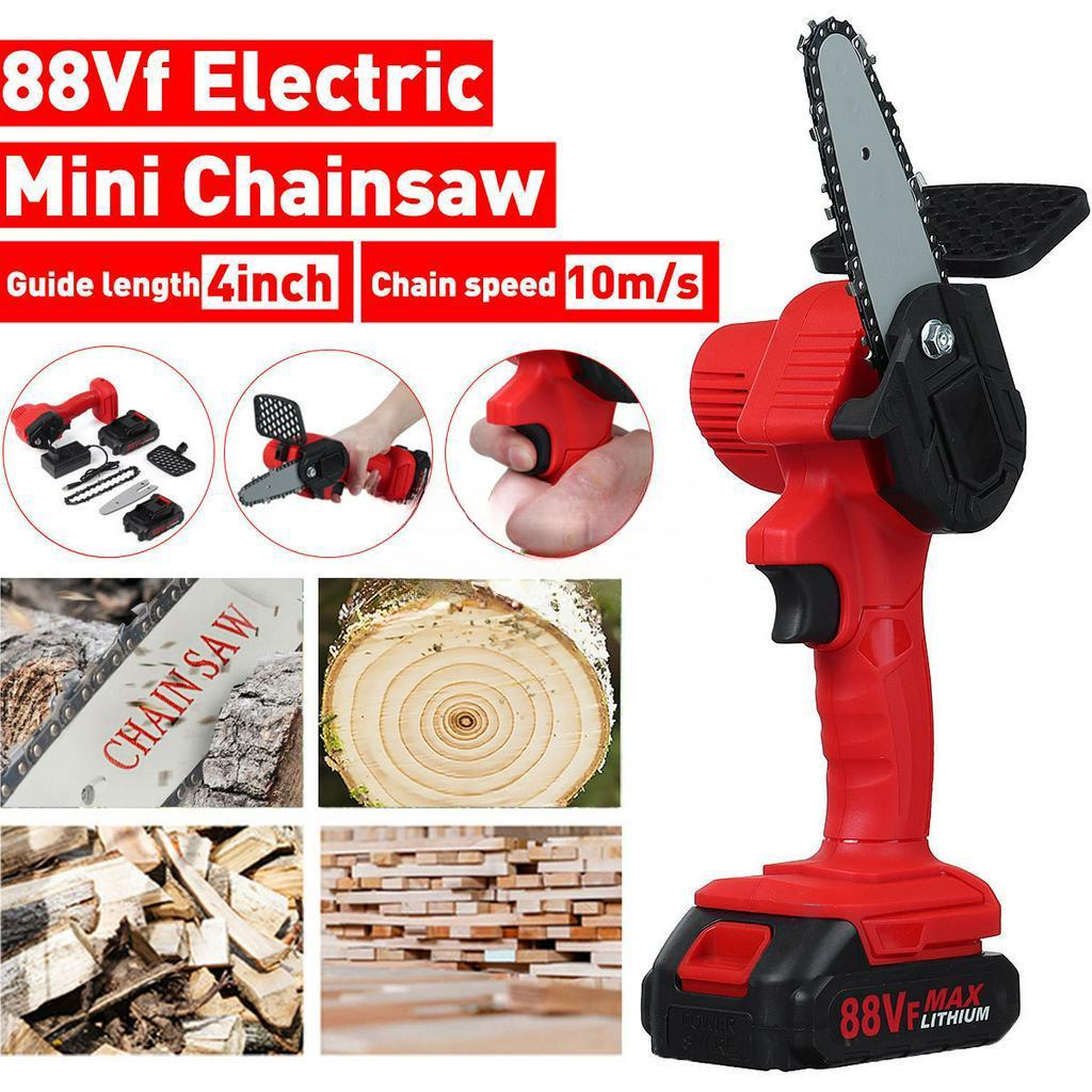 1500W 4inches Mini Electric Chain Saw Wood Cutter Cordless Electric Saw 24V One-Hand Saw