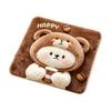 Cute Puppy Pattern Pad Plush Animal Chair Pad, Square Cozy Seat Cushion, Cat Pattern, 15.8 Comfortable Office Cushion x Inch with Non-Slip Backing for