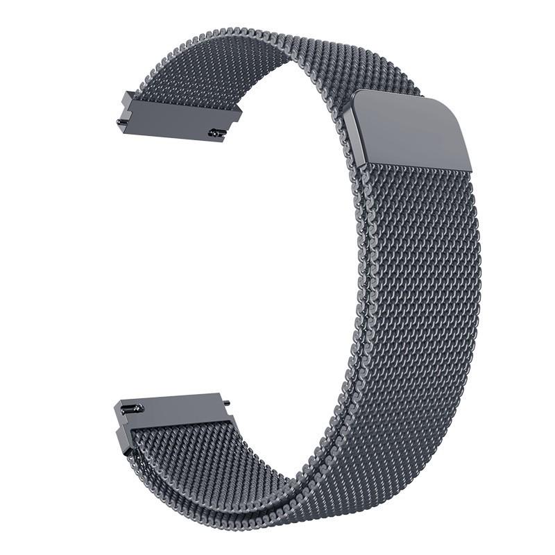 Compatible Milanese Stainless Steel Magnetic Loop Watch Band for Huawei GT4, Samsung 6, Xiaomi S4, and Watch5.