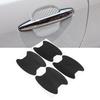 4pcs Door Handle Bowl Cover Trim Carbon    or Anti Scratch Stickers for Car Truck  (Black )