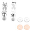 50x 7mm Clear Disc Pads Stabilizer Plastic Earring Back Stopper Clear Silicone Earrings Back for Piercing Bumps