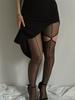 Sexy Sheer Mesh Hollow Out Pantyhose Black Line Tights Women 2026 Spring New Streetwear Stocking