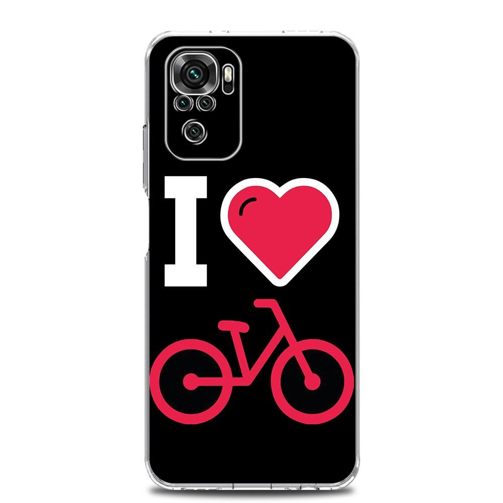 Phone Case For Xiaomi Redmi Note 15 14 13 12 4G 10 11 Pro Plus 5G 14C 13C 12C 10C 7 Clear Cover Mountain Bike Cycling Art