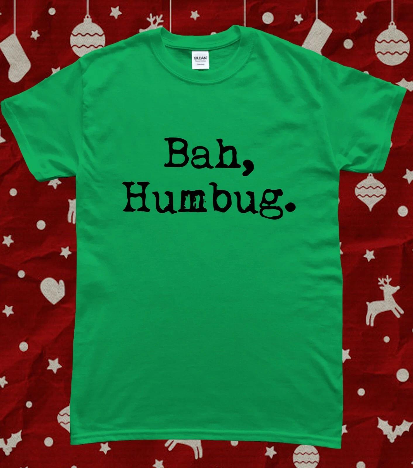 Bah Humbug Anti Christmas Srooge T-Shirt 2XL