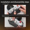 Aluminum Alloy Thumb Grip with Shutter Release Button Built-in Silicone Pads Hot Shoe Cover for Fujifilm X-M5 Camera Accessories