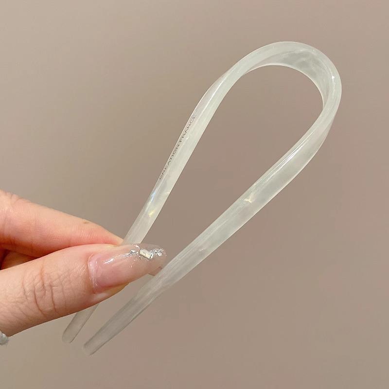 Elegant U-Shaped Chinese Hairpin: Women's Bun Tool, Decorative Insert Comb, Premium Hair Accessory