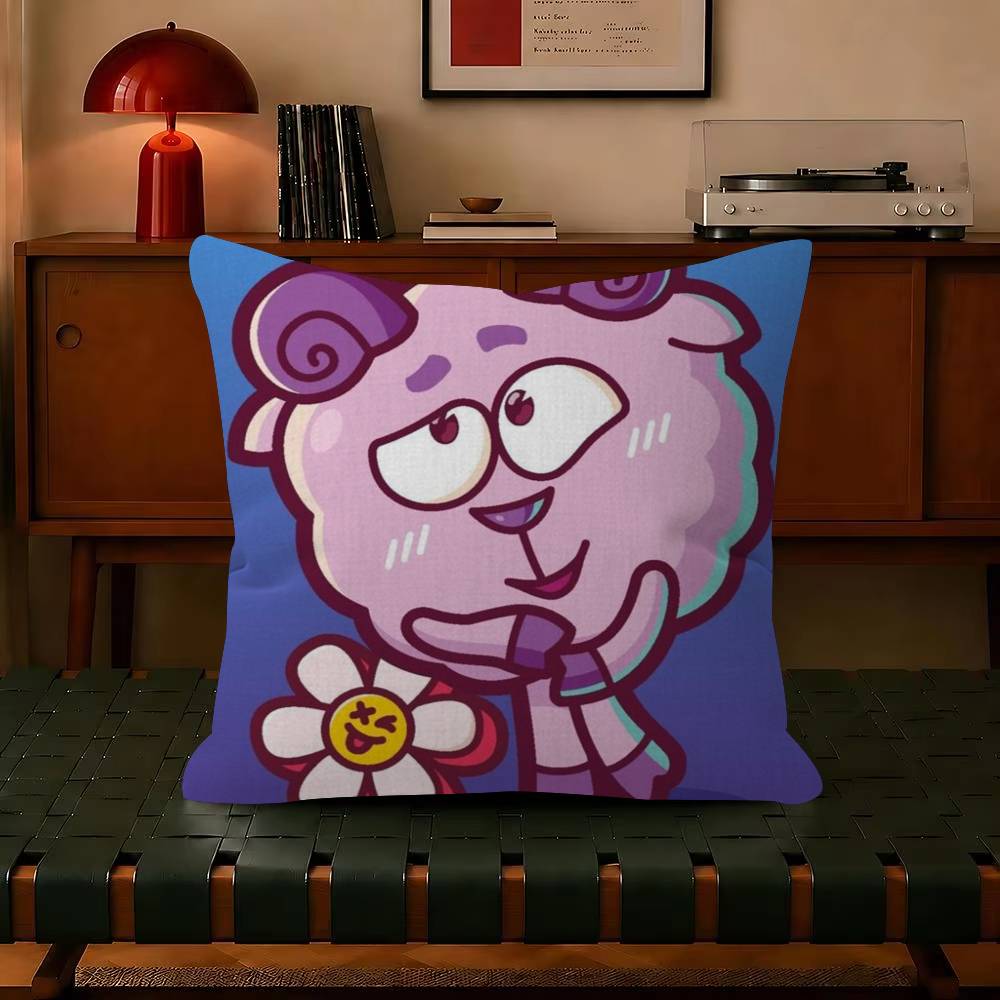 Süß lustig Cartoon kikoRiki Smeshariki Chiko Rechteckig Dekorativ Zimmer Kissenbezug Heimdeko Schlafzimmer Sofa Bett Kissenbezug x