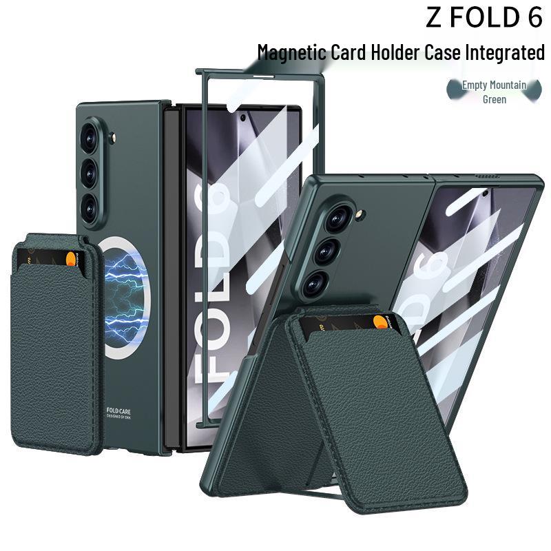 Magnetic Card Holder Stand Case for Samsung Z Fold7/6/5 - Multifunctional, Detachable, Ultra-thin Protection